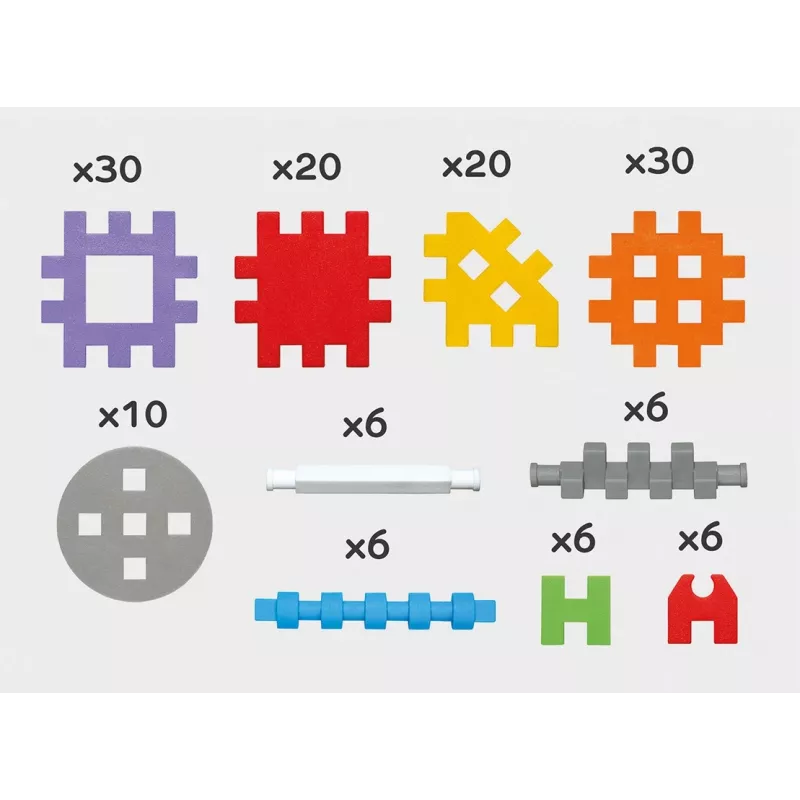 Mini blocos de waffle 140 peças no construtor MARIOINEX 902363