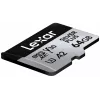 Cartão microSD Lexar 64 GB UHS-I Classe 3 SILVER PLUS