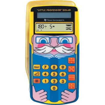 Calculadora gráfica Texas Instruments Little Professor Solar Formato de bolso 8 dígitos