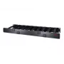 APC AR8612 organizador de cabos horizontal, de um só lado com tampa, 1U, 150 mm (6") de profundidade, preto