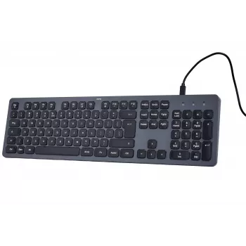 Teclado com fios CK-400 preto-cinzento