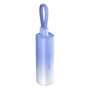 Powerbank portátil Vention FHWL0 5000 mAh, azul, 1x USB Type-C, indicadores LED