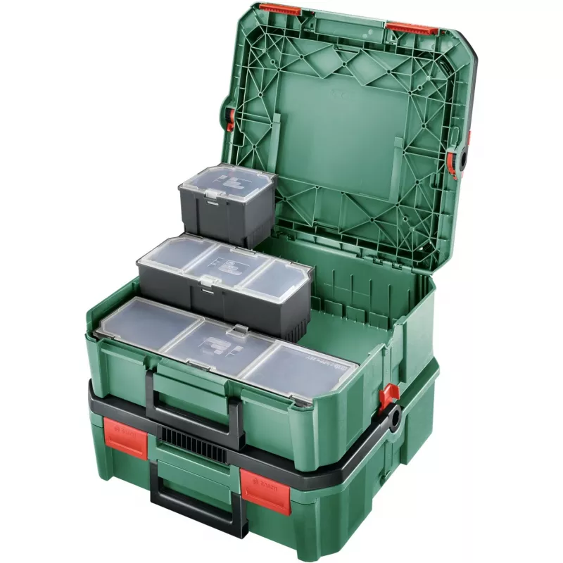 Caixa de armazenamento Bosch SystemBox retangular polipropileno (PP) preto, verde