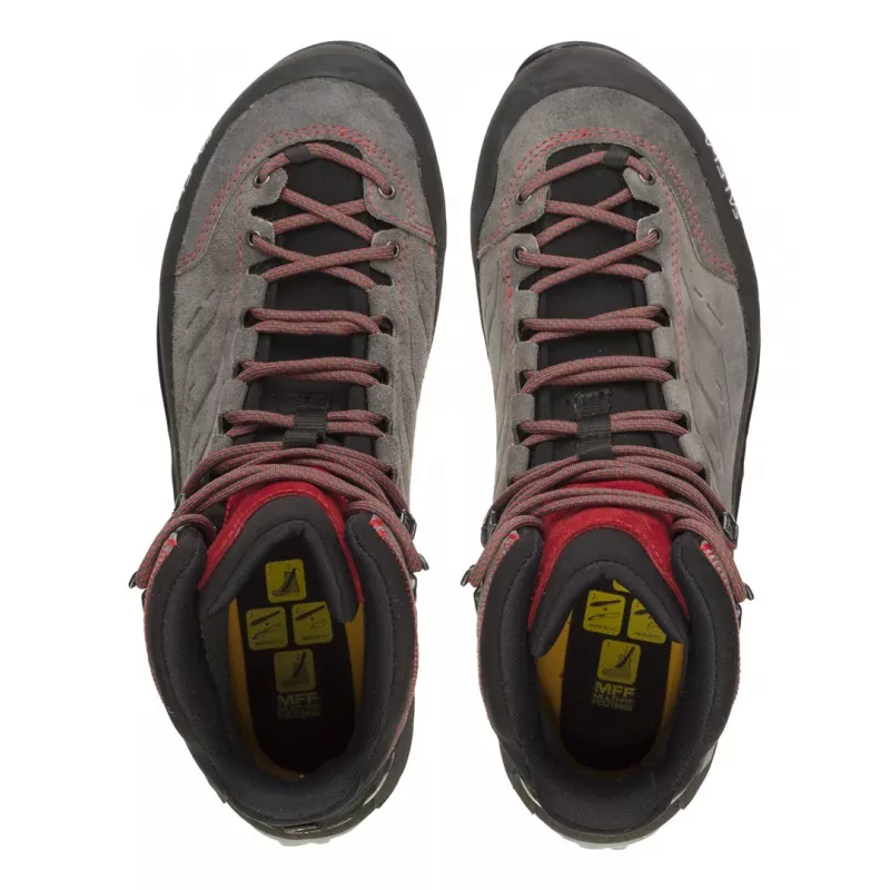 Salewa MTN Trainer Mid GTX Male Adult Charcoal, Cinzento, Vermelho