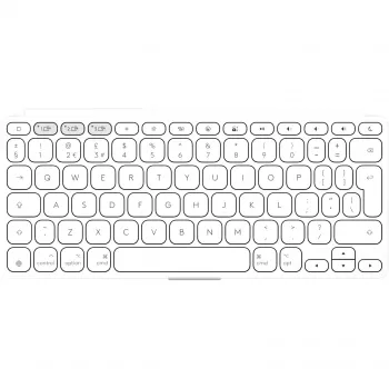Teclado Logitech Keys-To-Go 2 universal Bluetooth QWERTY US International branco