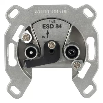 Tomada de antena Kathrein ESD 84 prateada
