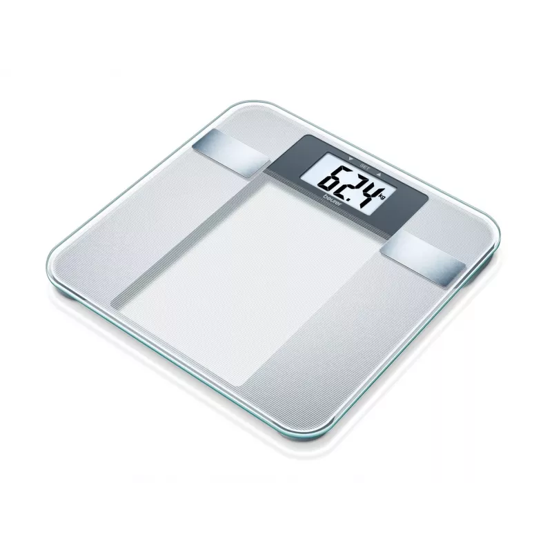 Balança de pessoas eletrónica Beurer BG 13 Square cinzento, transparente