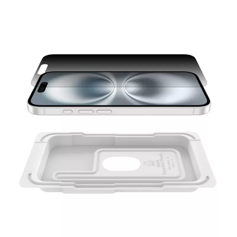 Proteção de ecrã Belkin ScreenForce para iPhone 16 vidro temperado Privacy