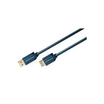 Cabo USB ClickTronic 3 m USB 3.0 A/A m/f 3 m USB A USB A azul (70120)