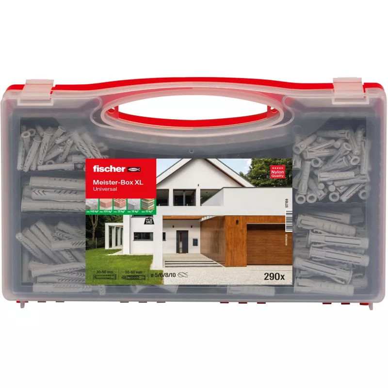 fischer 577159 Meister-Box XL Caixa de sortimento de buchas 290 unidades (577159)