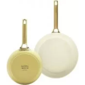 Conjunto de frigideiras GreenPan Padova Reserve – alumínio, amarelo, Ø20 cm & Ø26 cm (2 unid.)