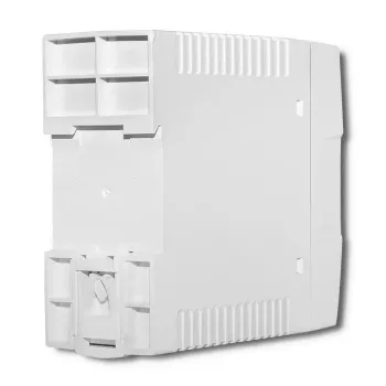 Fonte de alimentação para calha DIN Qoltec | 40W | 24V | 1.67A | branco | slim
