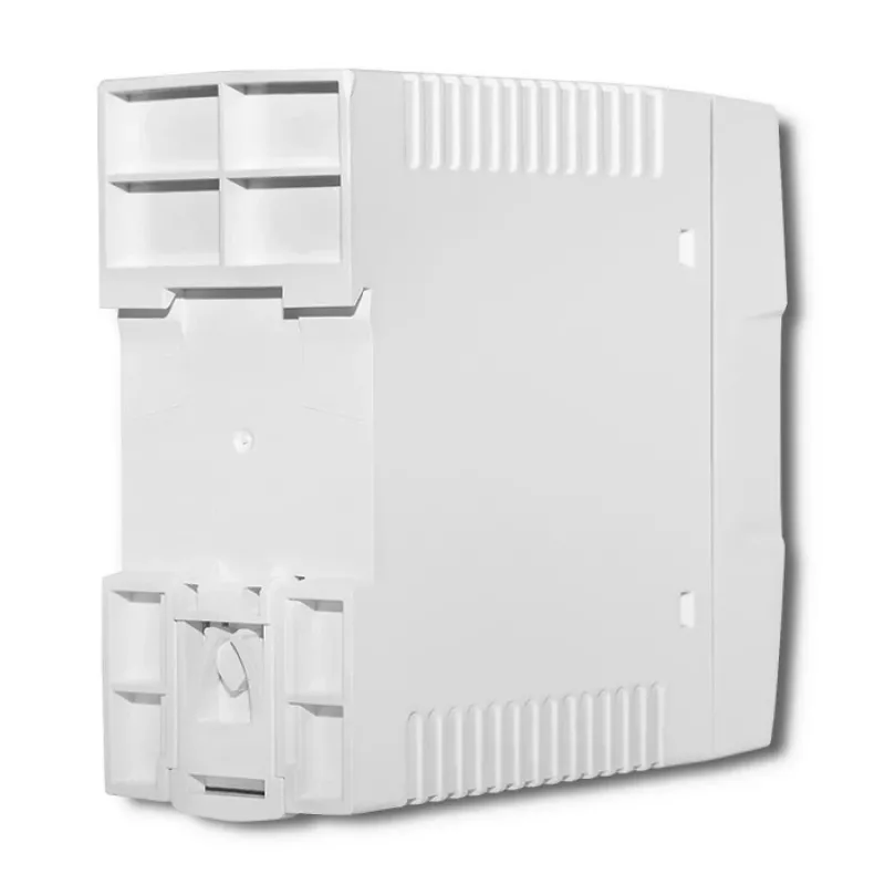 Fonte de alimentação para calha DIN Qoltec | 40W | 24V | 1.67A | branco | slim