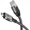 Goobay 70752 cabo Ethernet de USB-C 3.1 para RJ45, Cat6 F/UTP, 5 m, preto/prateado