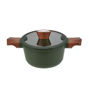 Panela de barro RESTO 93701 — 20 cm de diâmetro, 2,6 L de capacidade, utensílio de cozinha para fogão