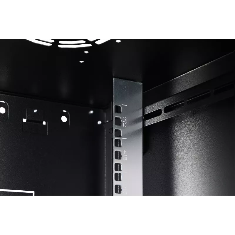 Armário de rede de montagem em parede DIGITUS Dynamic-N DN-37111 — 12U, 600 x 600 mm, IP20, fechadura com chave