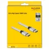 Cabo HDMI DeLOCK Ultra High Speed 48 Gbps 8K 60 Hz prateado 3 m