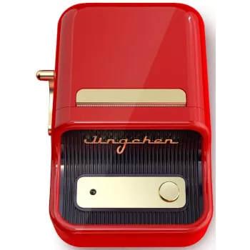 Impressora de etiquetas NIIMBOT B21S vermelho — impressora térmica Bluetooth compacta, largura de impressão 50 mm, 60 mm/s, bateria 1200 mAh