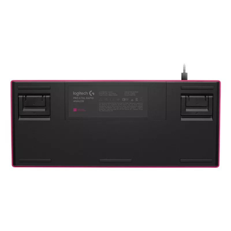 Teclado gaming Logitech G 920-013249 USB AZERTY francês rosa Tenkeyless