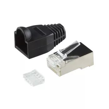 Conector de fios RJ45 LogiLink MP0022 preto transparente