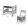 Conjunto de móveis para crianças Milly Mally Sven Cinzento 5489 — conjunto compacto em cinzento