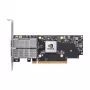 Adaptador de rede NVIDIA ConnectX-7 interno fibra ótica 50000 Mbit/s PCIe, preto/cinzento