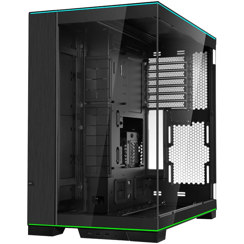 Caixa de PC Lian Li O11DERGBX O11D EVO vidro Midi-Tower preto RGB Temperado