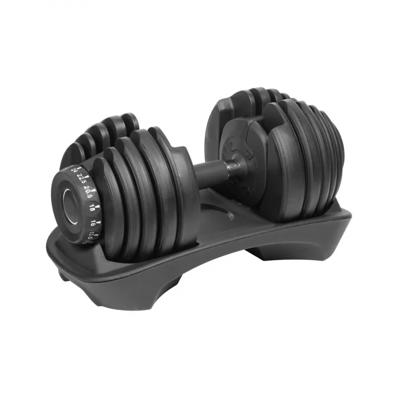 Haltere de ferro fundido ajustável Rebel RBA-2303 — até 24 kg, preto, peça única