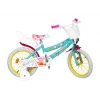 Bicicleta infantil Toimsa TOI1698 16 polegadas com gráficos Peppa Pig, adequada para idade 3–6