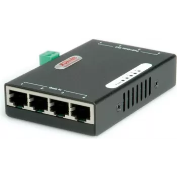 Injetor PoE Gigabit Ethernet ROLINE, 4 portas (21.13.1198)