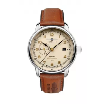 Relógio de pulso Zeppelin 9668-5 automático aço inoxidável resistente à água