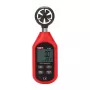 Anemómetro manual Unit UT363 — medição de velocidade do vento e temperatura, aparelho de medição portátil compacto
