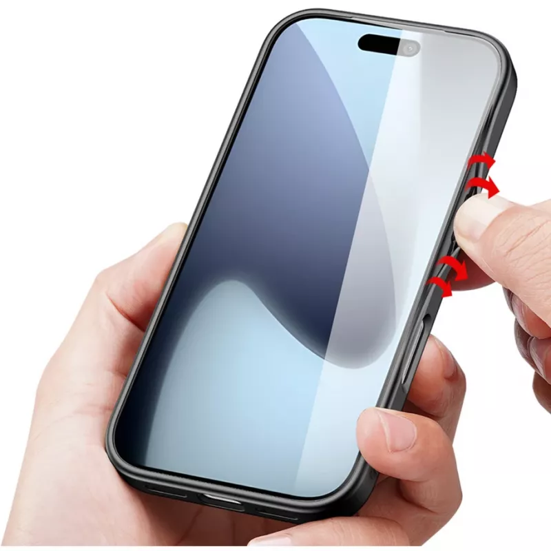 Nevox StyleShell NYLO 2528 Capa para iPhone 17 Pro, preto