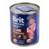Ração húmida para cães Brit Premium by Nature Cordeiro com trigo-sarraceno 800 g, sem cereais, cães adultos, lata