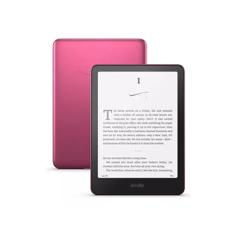E-reader Amazon Kindle Paperwhite Signature Edition 2024 — ecrã de 7 polegadas, 32 GB, à prova de água IPX8, USB-C, vermelho framboesa