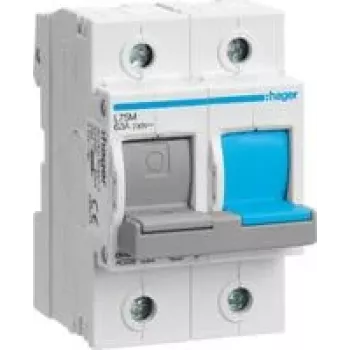 HAGER L75M unidade de fusível seccionadora, D0, 1P+N, 63A (L75M)