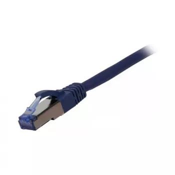 Cabo patch RJ45 – CAT6A 500 MHz – 0,5 m – azul – S-STP (S/FTP) – componentes testados (certificado GHMT) – AW