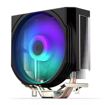 ENDORFY Spartan 5 ARGB, dissipador de CPU, ventoinha Fluctus 120mm ARGB integrada, iluminação LED ARGB brilhante, compatível com AM5, AM4, LGA1700, LGA1200,