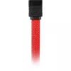 Cabo SATA Sharkoon SATA 3 0,45m 7 pinos preto vermelho