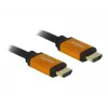 DeLOCK - cabo HDMI - HDMI (M) para HDMI (M) - 50 cm - isolamento triplo - preto, dourado - suporte 8K