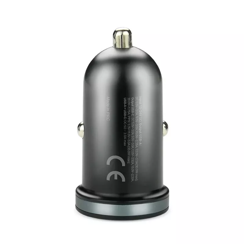 Carregador de automóvel everActive CC-30Q QC3.0 35W – 1x USB-A, 1x USB-C, carregamento rápido