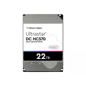WD Ultrastar DC HC570 - disco rígido - 22TB - interno - 3.5 (8,9 cm) - SATA 6Gb/s - 7200 rpm - memória intermédia: 512MB - para Intel Next Unit of Computing 13 Extr