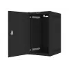 Lanberg WF10-2309-00B armário rack de parede de 10" 9U, 280x310x469 mm, porta metálica, flat pack, carga 20 kg, IP20, preto