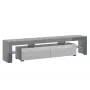 Cama Meble TORO 200 móvel de TV, cinzento/branco brilhante