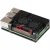 JOY-IT RPI CASE ALU07F - Caixa para Raspberry Pi 4, alumínio, ventoinha, preto (RB-ALUCASEP4+07FAN)