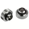 Adaptador G1/4 rosca macho para tubo rígido 16 mm BitsPower Touchaqua TA-FH16-GS, pack de 2, prateado