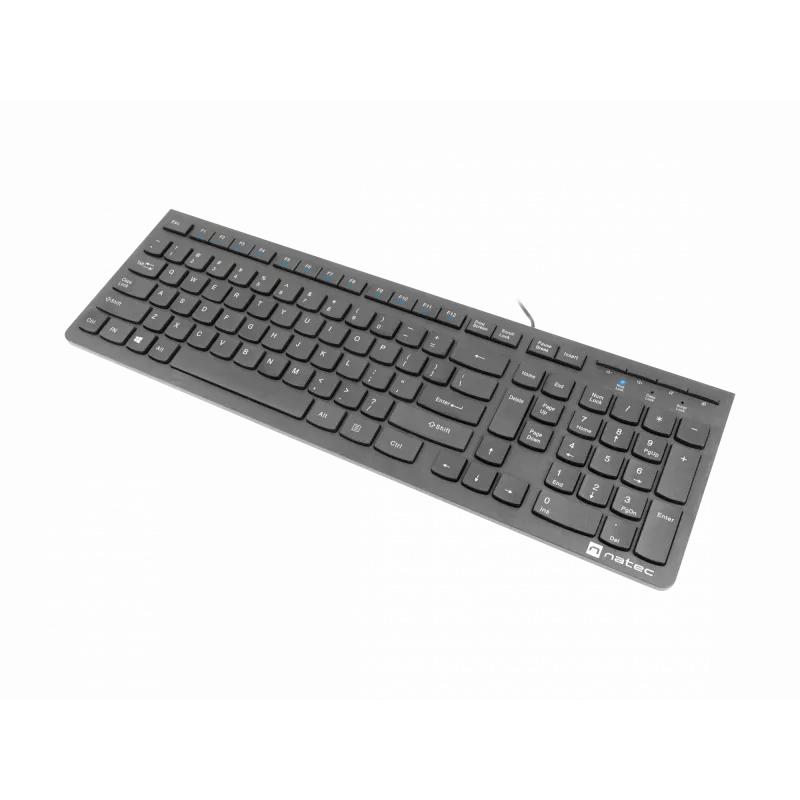 Natec Discus 2 - teclado - QWERTY - US - preto - teclado - inglês dos EUA - preto