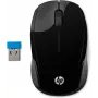 HP Rato sem fios 200, ambidestro, ótico, RF Wireless, 1000 DPI, preto
