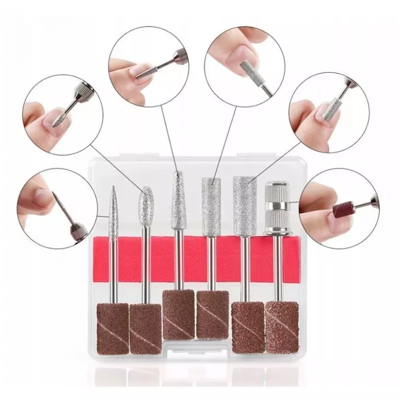 Broca para unhas Extralink ficha EU Branco