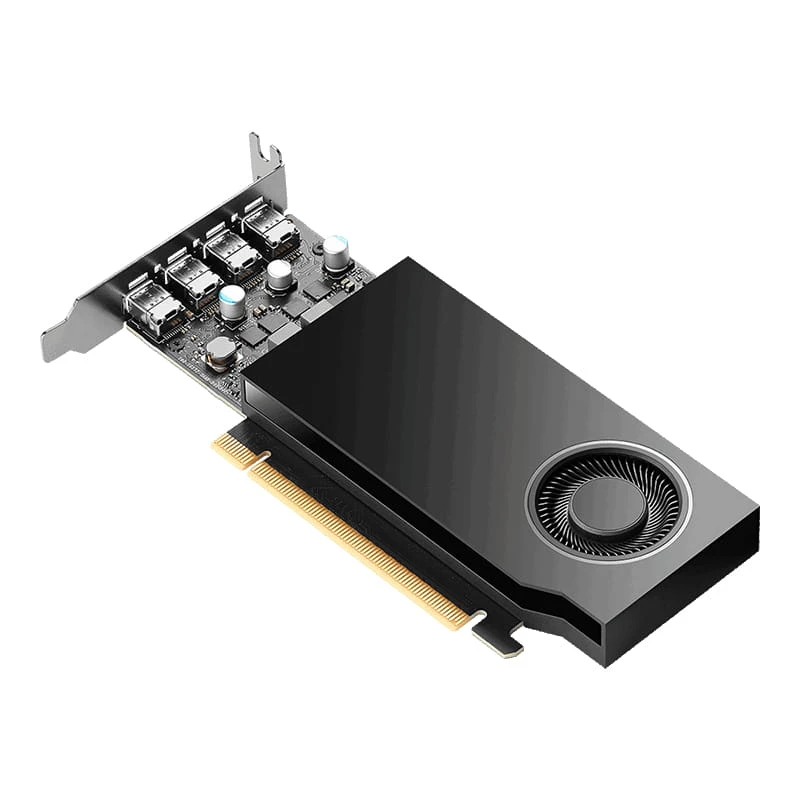 Placa gráfica PNY NVIDIA RTX A400, 4 GB GDDR6, 64-Bit, PCIe 4.0 x8, 4x DisplayPort 1.4a, refrigeração ativa